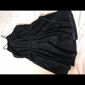 Black cocktail dress lace